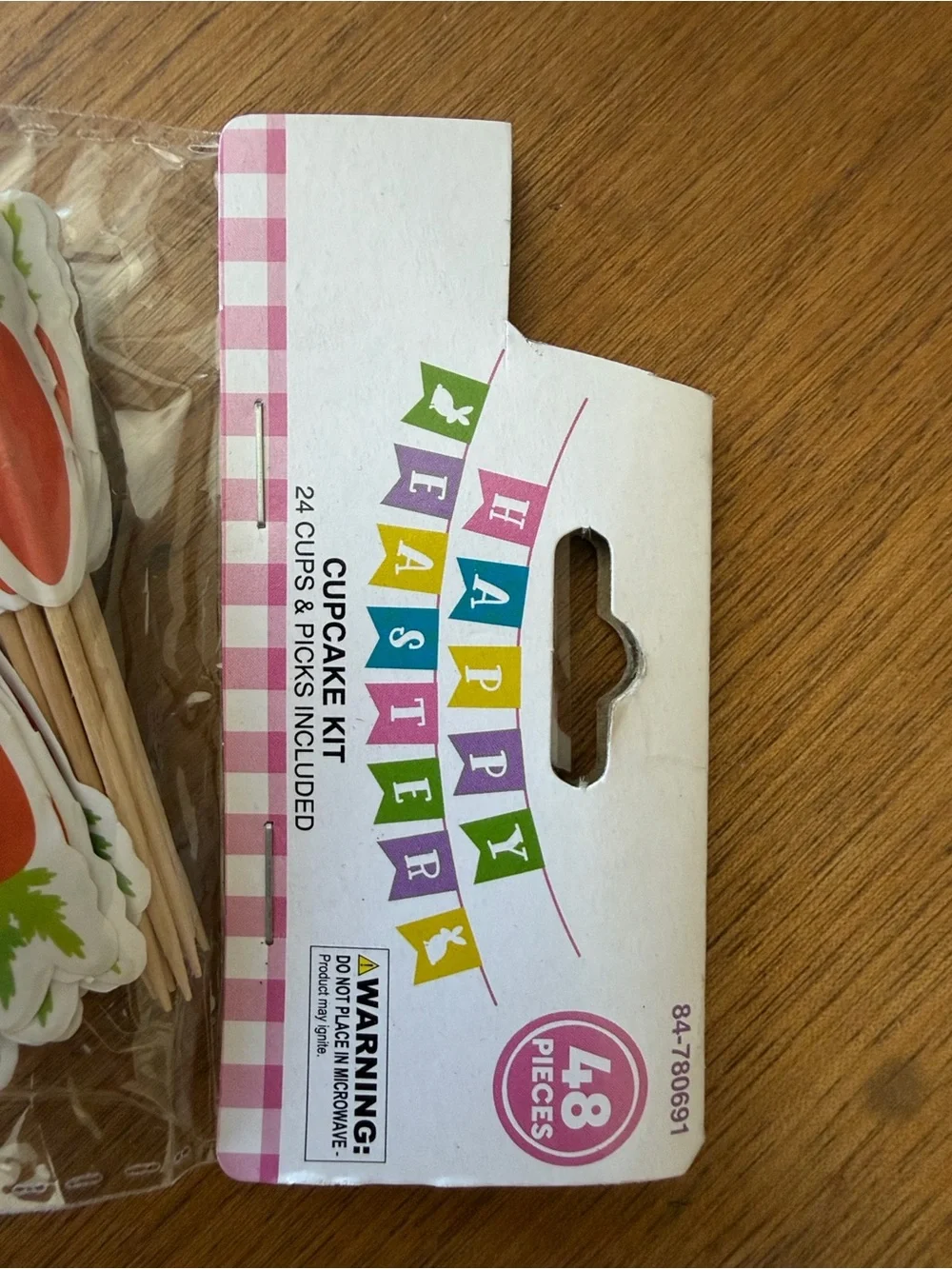 Hobby Lobby Orange Bunny Cupcake Kit with Carrot Picks